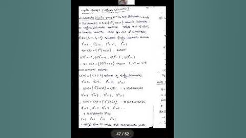 Video 9 (cyclic groups)