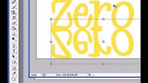 photoshop tutorial-text reflection