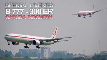 B777 Landing !!! Melihat Lebih Dekat Dua Pesawat Special Livery Dari Garuda Indonesia Landing CGK