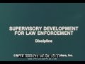 “SUPERVISORY DEVELOPMENT FOR LAW ENFORCEMENT: DISCIPLINE ” 1982 POLICE OFFICER TRAINING FILM XD80795