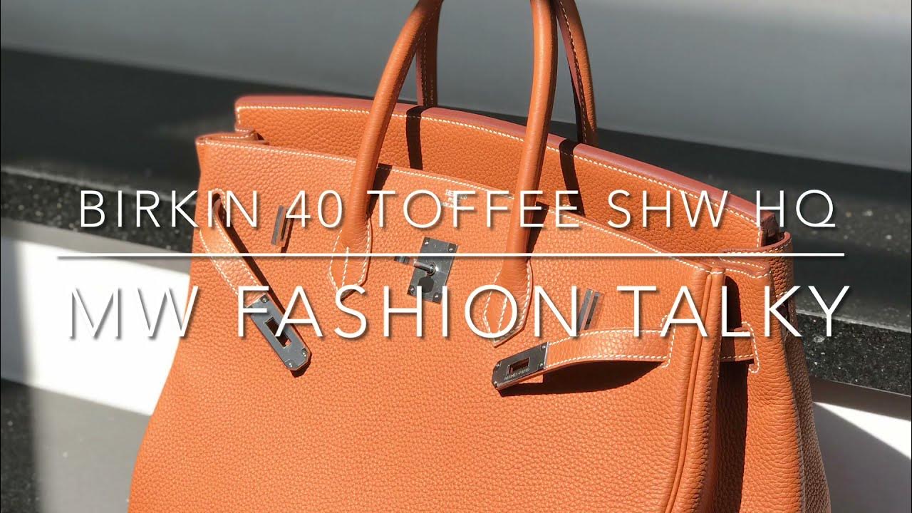 Hermes Orange Togo Leather Gold Hardware Birkin 40 Bag Hermes