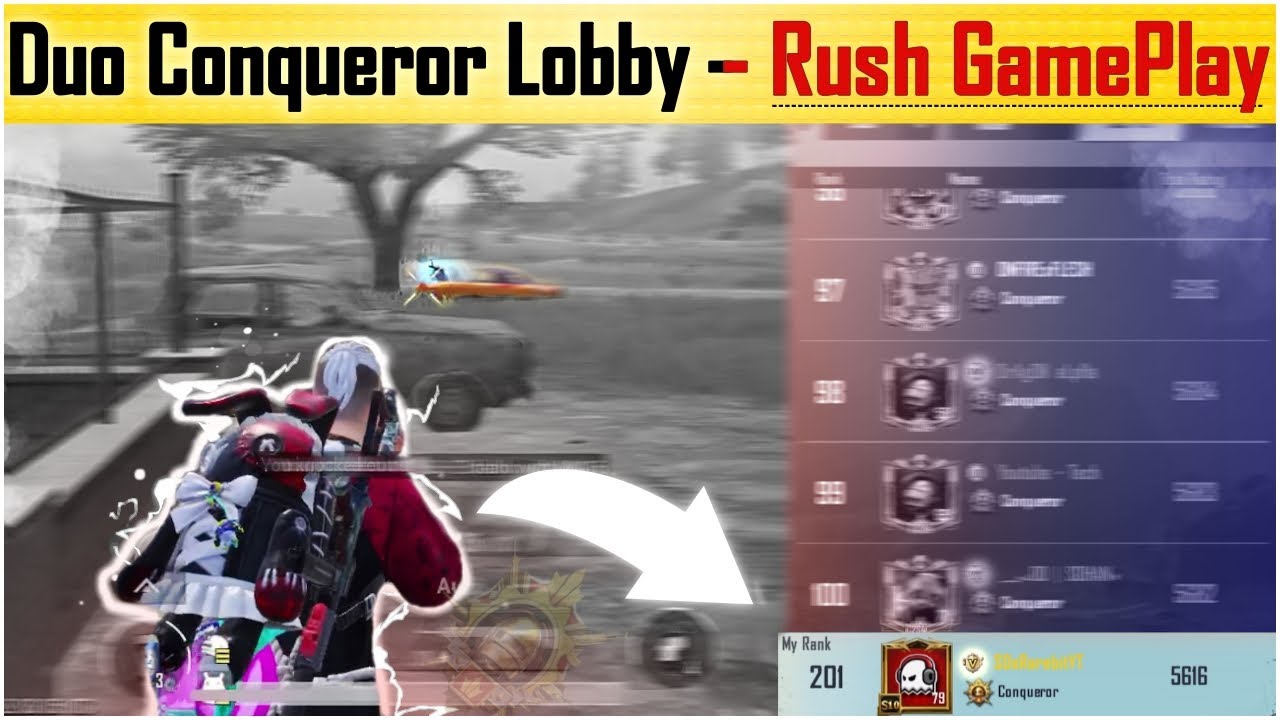 Deadly Duo Conqueror Push | BGMI C2S4 Conqueror Push Rush Gameplay - Rarebit YT
