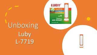 Unboxing lampu senter emergency luby l 7719