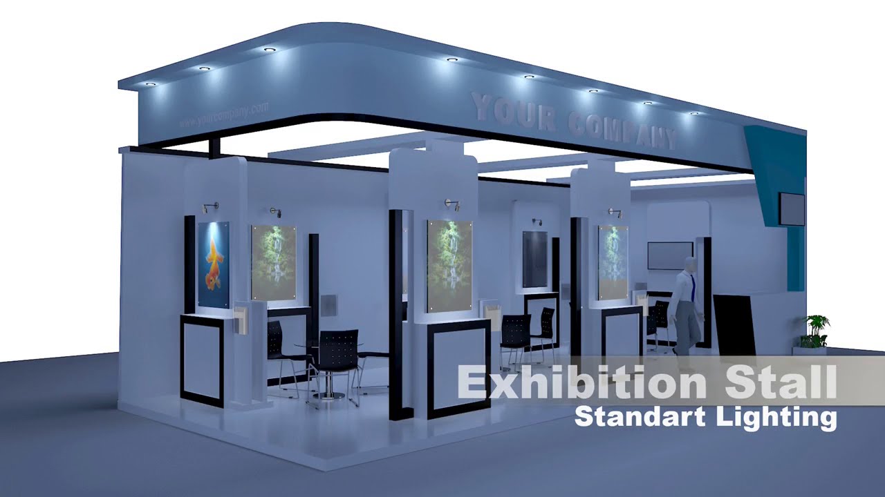 Lighting Exhibition Stall in 3dsmax YouTube