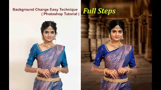 CHANGE BACKGROUND in Photoshop 2021 - Background Change Easy Technique ( Photoshop Tutorial ) ps screenshot 3