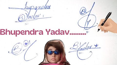 Bhupendra Yadav English signature style#indian  name signature style