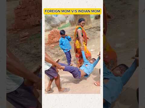 🤣🤣 FOREIGN MOM V/S INDIAN MOM SCHOOL REACTION FUNNY SHORTS VIDEO