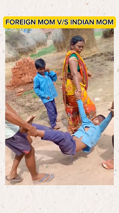🤣🤣 FOREIGN MOM V/S INDIAN MOM SCHOOL REACTION FUNNY SHORTS VIDEO