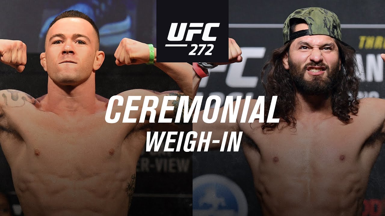 UFC 272: Ceremonial Weigh-In