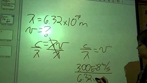 wave equations c=lamda *nu