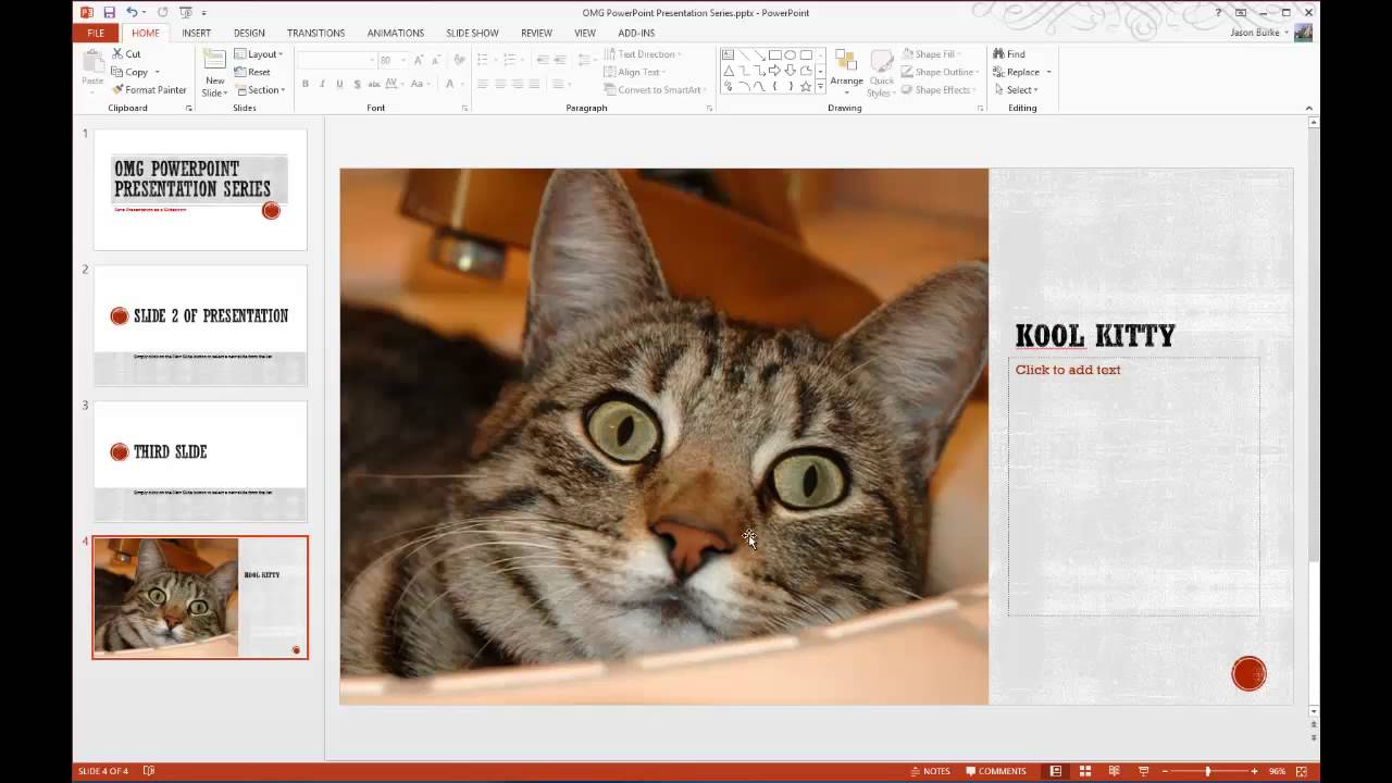 save powerpoint presentation as slideshow