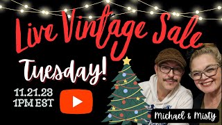 Live Vintage Sale TUESDAY! Thrifter Junker Vintage Hunter & The Cult Of Vintage