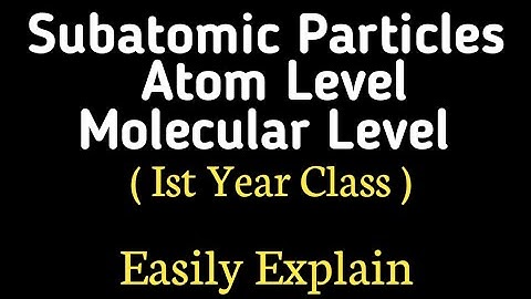 Atomic & Subatomic Level | Molecular Level | Biological Organization In Urdu Hindi Class 11