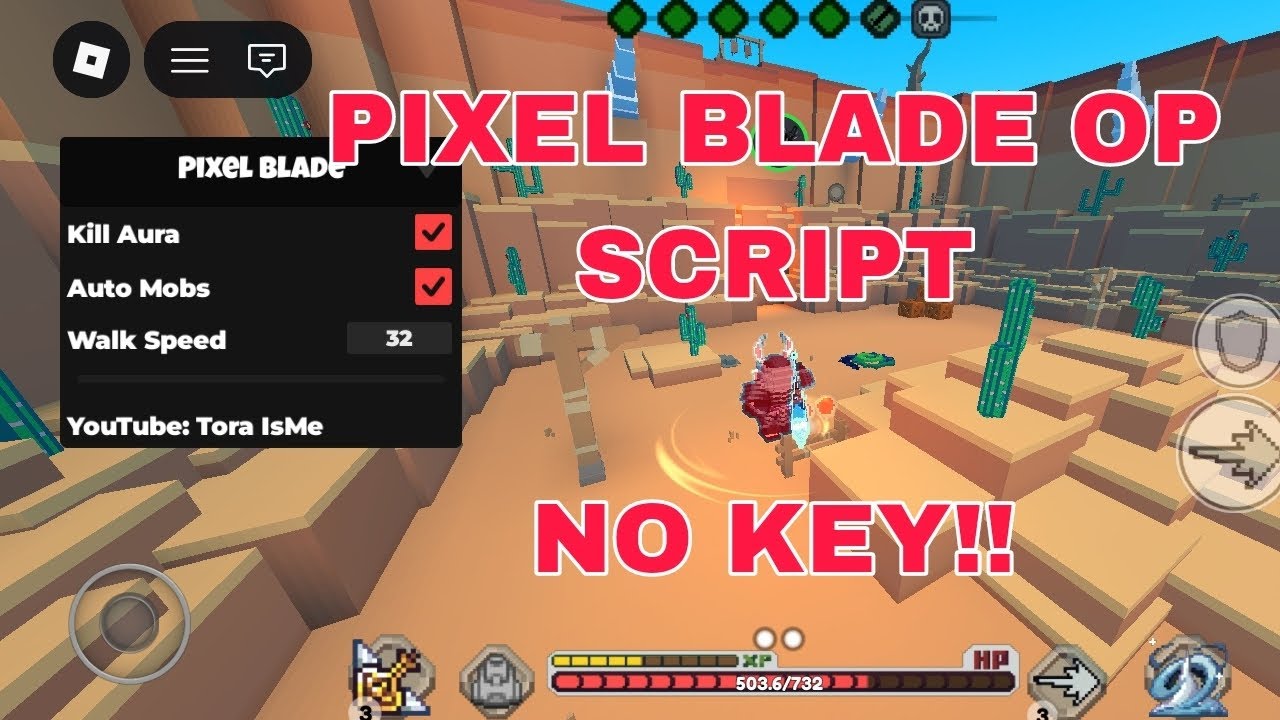 Pixel Blade [UPDATE🎉] OP script * NO KEYY! * | ROBLOX MOBILE | Auto ...