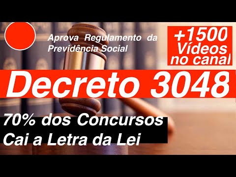 Decreto 3048 Completo   Aprova Regulamento da Previdência Social