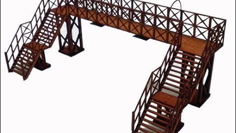 How to Build the OO Gauge Ancorton Platform Footbridge Kit