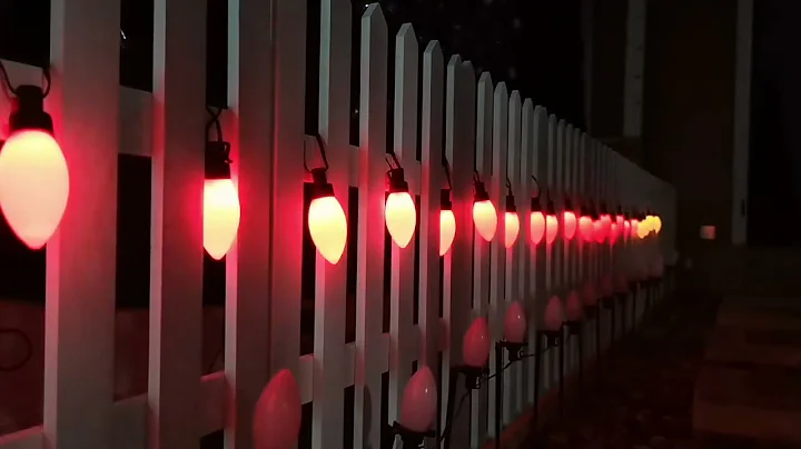 C9 Smooth Bulbs Christmas Light String App Control Programmable Digital Pixel LED RGB #HelloFairyApp