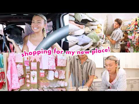 MOVING VLOG: shopping with my boyfriend for my new place!