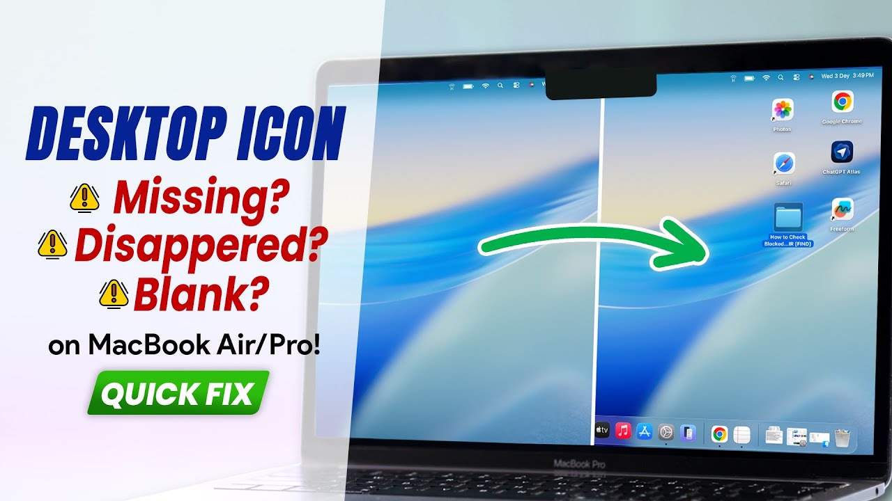 How to Fix Missing Desktop Icons on Mac! [Disappeared] - YouTube