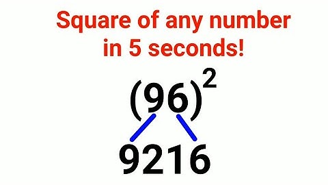 Shortcut to find a square of any number in 5 seconds! Best trick on the internet #howto #square