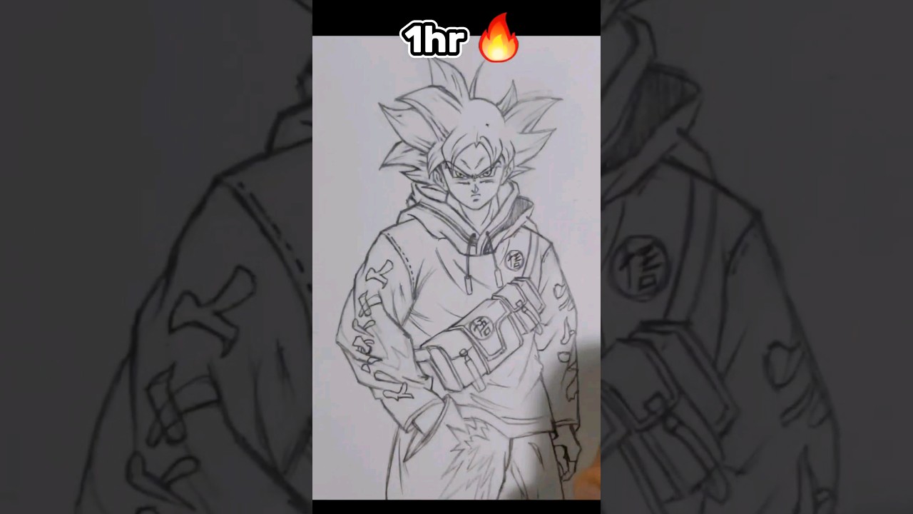 How to Draw Drip Goku 🔥 in 10sec,5min,10min,1hr 