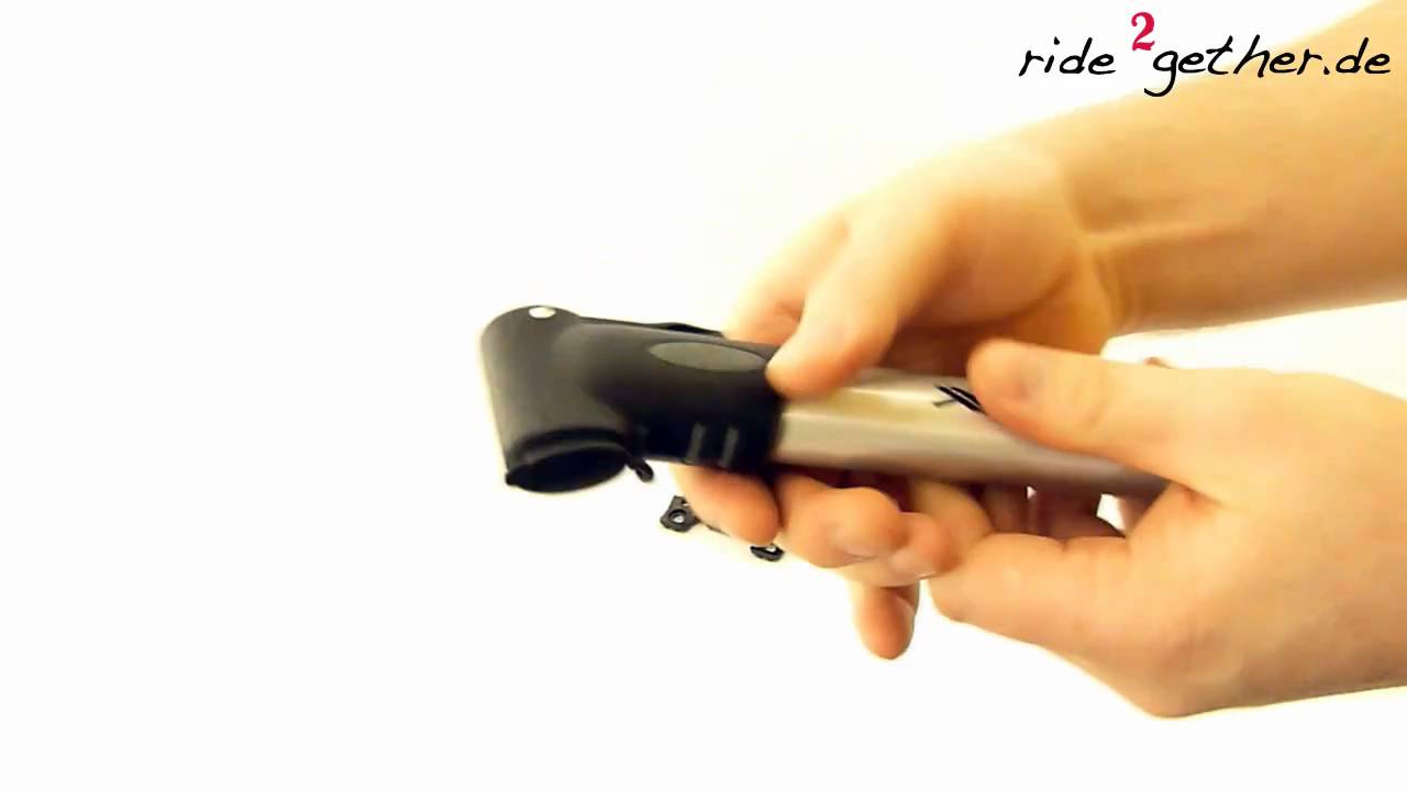 ride2gether.de | XLC Luftpumpe Minipumpe Alu PU-A01 - YouTube