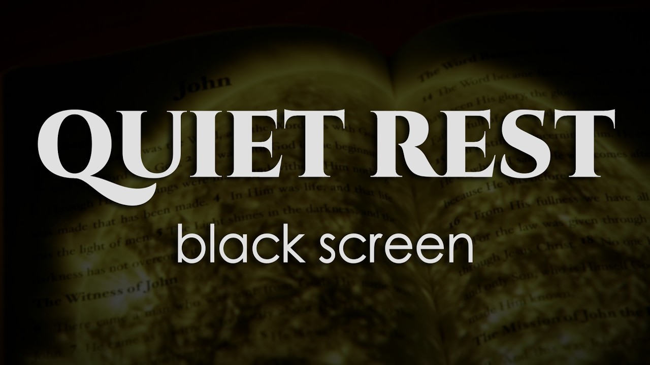 QUIET REST [Black Screen] | 10 Hour Sleep Music for Racing Thoughts