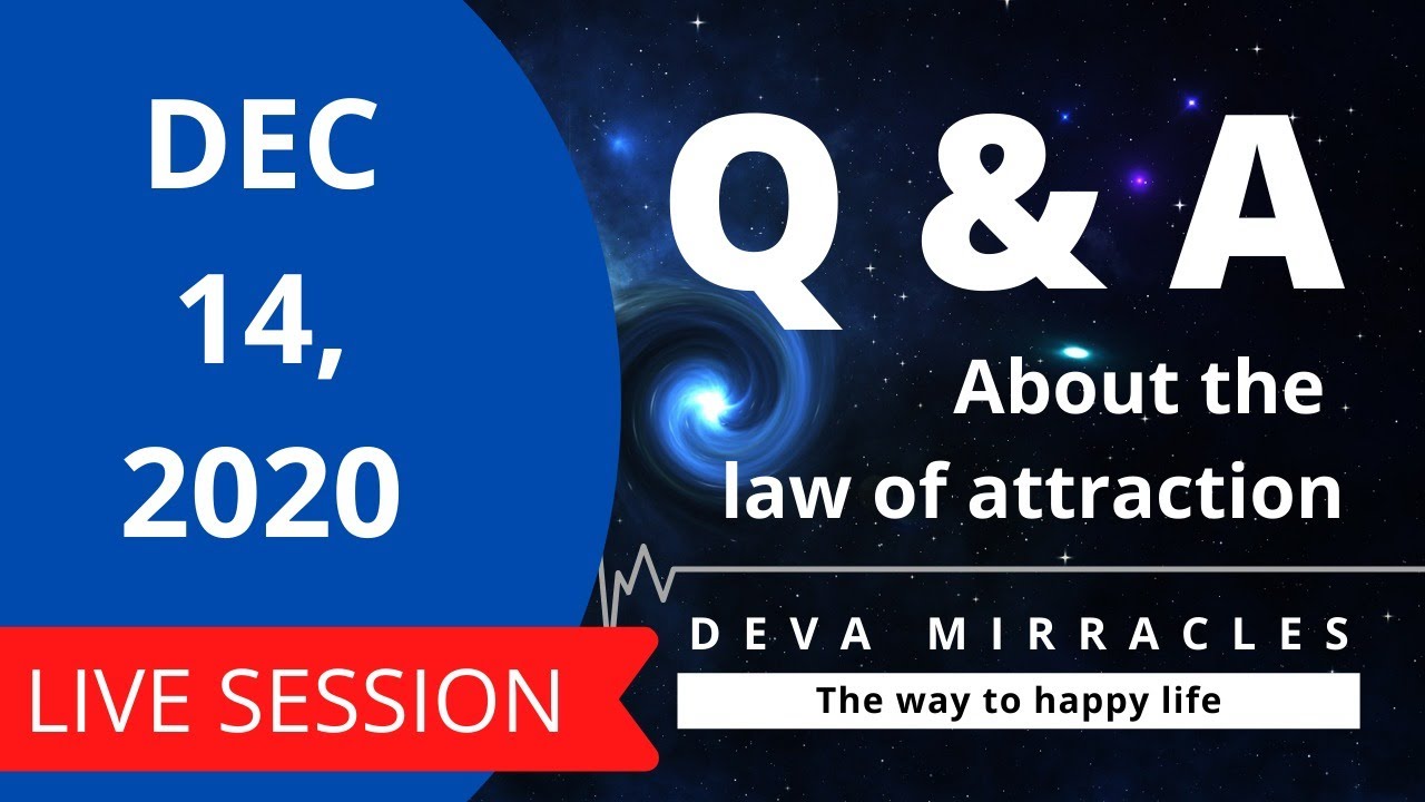 (DEC 14, 2020) Q & A about The law of attraction in Tamil | Deva Mirracles