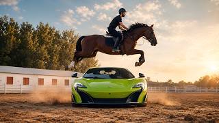 Horse vs 800hp McLaren