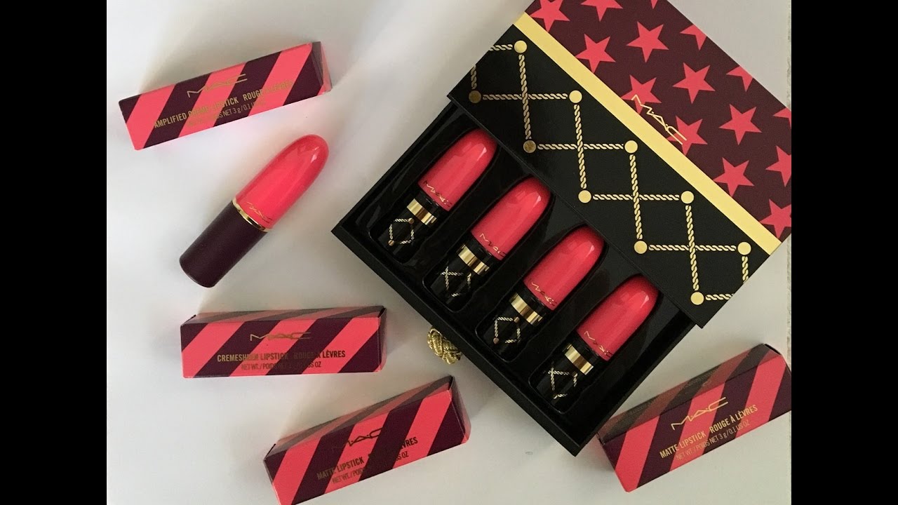 MAC Nutcracker Sweet Lipstick & Mini Lipstick Haul with Lip Swatches