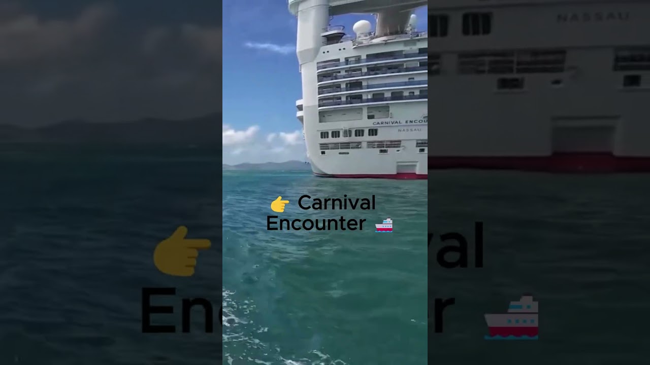 Too Close for Comfort… Ferry vs Carnival Encounter 😳