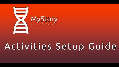 MyStory Activities Setup Guide