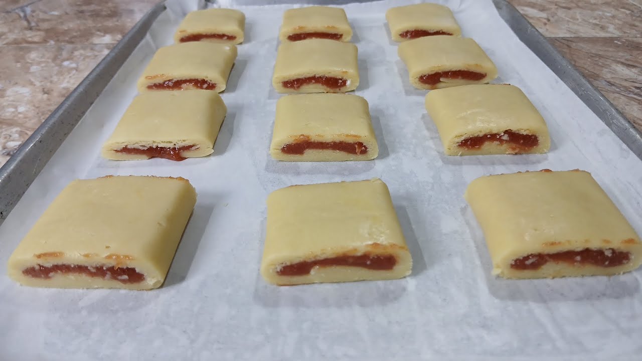 Galletas Newton con mermelada de guayaba. Receta facil de galletas.