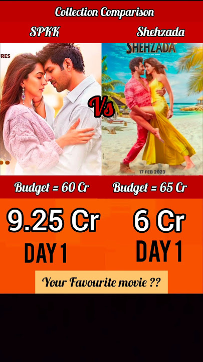 Satyaprem ki katha Vs Shehzada movie comparison #shorts
