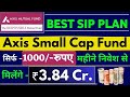 Axis best sip plan 202324  axis small cap mutual fund  mutual fund  sip with axis funds