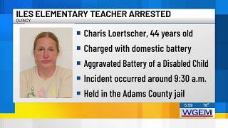 Quincy teacher arrested for alleged aggravated battery to disabled student