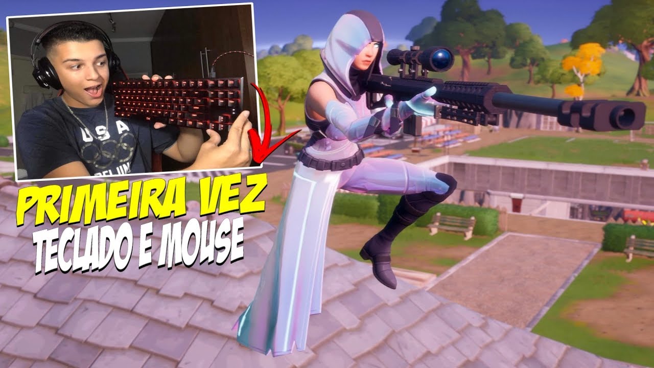 JOGUEI PELA PRIMEIRA VEZ NO TECLADO E MOUSE E DEI UMA BALA EPICA - YouTube
