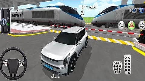New Driver Kia EV9 SUV Car Drive in Bullet Train Racing - 3D Driving Class - Android best Gameplays