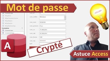 Créer un champ de type mot de passe avec Access