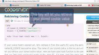 Retrieving Cookie in PHP