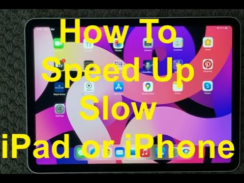 iPad or iPhone How To Speed Up Slow Device Fix, How To Fix