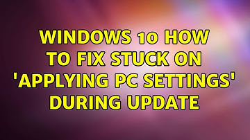 Windows 10 how to fix stuck on 