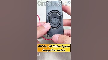 ASR Pro-01 AI offline speech recognition module #circuitschools #voicerecognition #ai