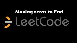 Move Zeros To End of Array | Leetcode Easy | 2 pointer