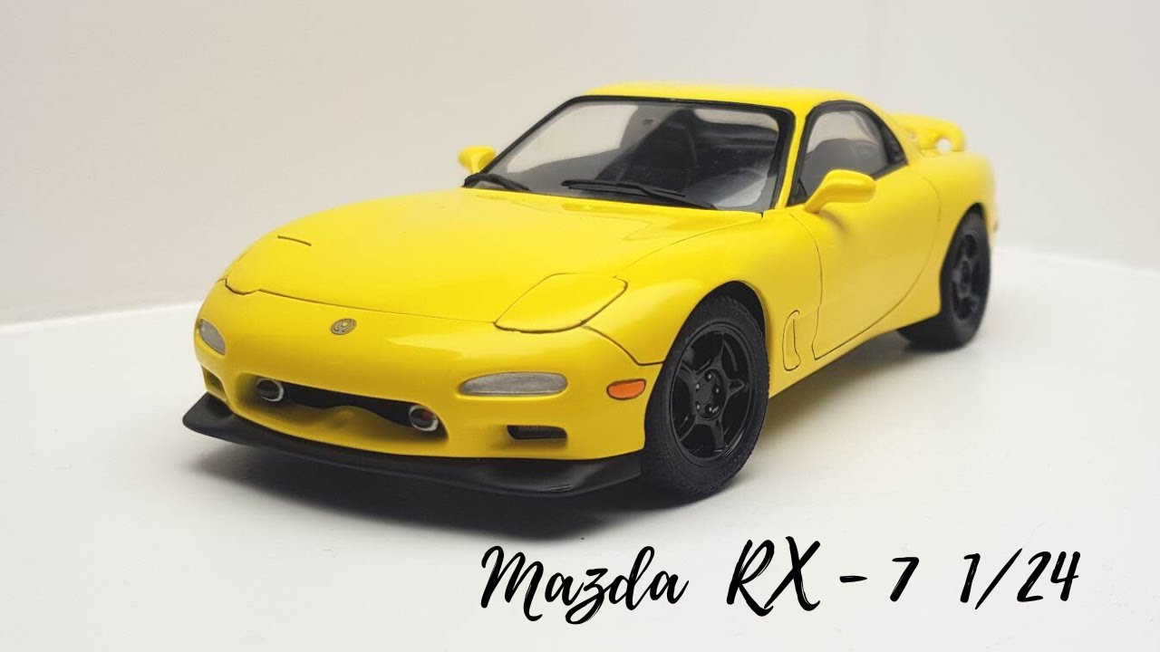 タミヤ スカイラインGT-R RX-7 R1 Tamiya Mazda RX 7 R1 plastic model (Tamiya 1/24 kit) - YouTube