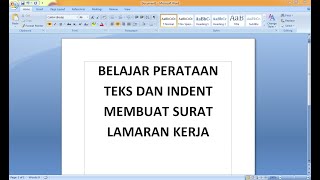 Cara Membuat Surat Lamaran Kerja Di Microsoft Word 2007 screenshot 5