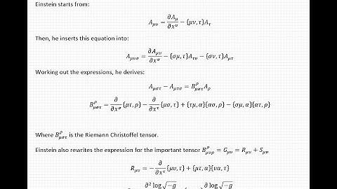 How Einstein derives the Riemann tensor in his paper on General Relativity