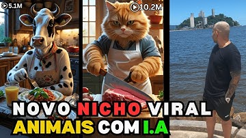 Como Fazer 8 MILHÕES de Visualizações com Vídeos de Animais na IA! 🔥