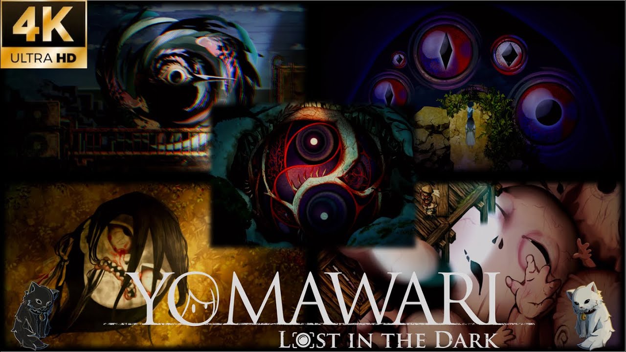 YOMAWARI: Lost in the Dark - All Boss battle & True Ending
