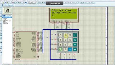 ATMega32 LCD and Keypad Interfacing Example